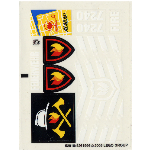 Sticker Sheet for Set 7240-1 (52816)