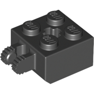 Hinge Brick 2 x 2 Locking with 2 Fingers Vertical and '+' Axle Hole, 7 Teeth (53029)