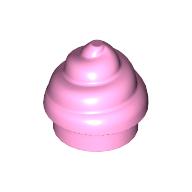 Plate Round 1 x 1 Swirled Top / Poo (53119)