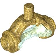 Weapon Hilt with Bar, Hourglass Opal Trans-Light Blue (5330pat0001)