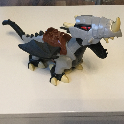 Duplo Dragon Large with Armor, and Black Underside (5334c02pr0001)