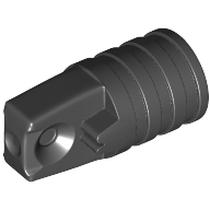 Hinge Cylinder 1 x 2 Locking with 1 Finger and Axle Hole On Ends [No Side Slots] (53923)