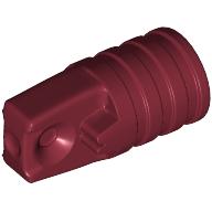 Hinge Cylinder 1 x 2 Locking with 1 Finger and Axle Hole On Ends [No Side Slots] (53923)
