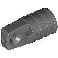 Hinge Cylinder 1 x 2 Locking with 1 Finger and Axle Hole On Ends [No Side Slots] (53923)