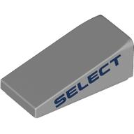 Slope 18° 2 x 1 x 2/3 with Dark Blue 'SELECT' print (5404pr0002)