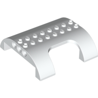 Slope, Curved 8 x 8 x 2 Double with Cutout (54096)