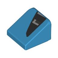 Slope 30° 1 x 1 x 2/3 (Cheese Slope) with Black Air Vent print (54200pr0028)