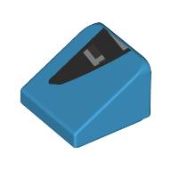 Slope 30° 1 x 1 x 2/3 (Cheese Slope) with Black Air Vent print (54200pr0029)