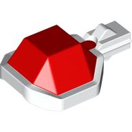 Projectile, Koopa Troopa Shell with Lever with Red Top Pattern (5446pat0002)