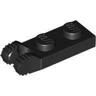 Hinge Plate 1 x 2 Locking with 2 Fingers On End, without Groove, 7 Teeth (54657)