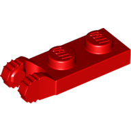 Hinge Plate 1 x 2 Locking with 2 Fingers On End, without Groove, 7 Teeth (54657)