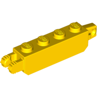 Hinge Brick 1 x 4 Locking with 1 Finger Vertical End and 2 Fingers Vertical End with 7 Teeth (54661)