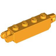 Hinge Brick 1 x 4 Locking with 1 Finger Vertical End and 2 Fingers Vertical End with 7 Teeth (54661)