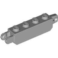 Hinge Brick 1 x 4 Locking with 1 Finger Vertical End and 2 Fingers Vertical End with 7 Teeth (54661)