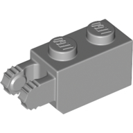 Hinge Brick 1 x 2 Locking with 2 Fingers Vertical End, 7 teeth (54671)