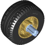 Wheel 18 x 14 with Pin Hole, Fake Bolts and Shallow Spokes With Black Tyre, Pin with Axle (55981c01)