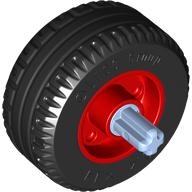 Wheel 18 x 14 with Pin Hole, Fake Bolts and Shallow Spokes With Black Tyre, Pin with Axle (55981c01)