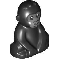 Animal, Gorilla, Baby with Dark Bluish Grey Face print (5619pr0001)