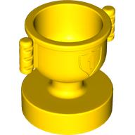 Duplo Trophy Cup with Number 1 in Shield - Closed Handles, Shallow Notches (5643)