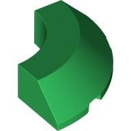 Brick Round Corner 4 x 4 x 1 with Bottom Cut Outs, No Studs, Flat Top (5649)