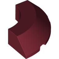 Brick Round Corner 4 x 4 x 1 with Bottom Cut Outs, No Studs, Flat Top (5649)