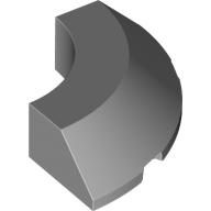 Brick Round Corner 4 x 4 x 1 with Bottom Cut Outs, No Studs, Flat Top (5649)