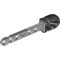 Projectile, Technic Competition Arrow, Liftarm Shaft with Hollow Black Rubber End (57028c01)