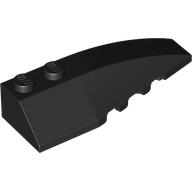 Wedge Curved 6 x 2 Right, Smooth Inner Walls (5711)