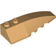 Wedge Curved 6 x 2 Right, Smooth Inner Walls (5711)