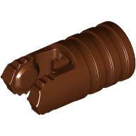 Hinge Cylinder 1 x 2 Locking with 2 Click Fingers and Axle Hole, 7 Teeth (57360)