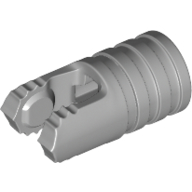 Hinge Cylinder 1 x 2 Locking with 2 Click Fingers and Axle Hole, 7 Teeth (57360)