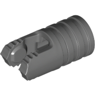 Hinge Cylinder 1 x 2 Locking with 2 Click Fingers and Axle Hole, 7 Teeth (57360)