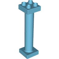 Duplo Support Column 2 x 2 x 6 Round with Open Latticed Back (57888)