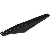 Hinge Plate 1 x 12 Locking 7 Teeth with Angled Side Extensions and Tapered Ends (57906)