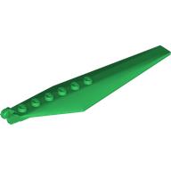 Hinge Plate 1 x 12 Locking 7 Teeth with Angled Side Extensions and Tapered Ends (57906)