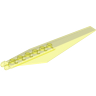 Hinge Plate 1 x 12 Locking 7 Teeth with Angled Side Extensions and Tapered Ends (57906)
