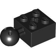 Technic Brick Modified 2 x 2 with Ball and Axle Hole, with 6 Holes in Ball (57909b)
