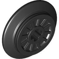 Train Wheel Spoked with Technic Axle Hole and Rubber Friction Band (57999)