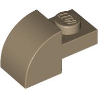 Brick Curved 1 x 2 x 1 with Curved Top (5841)