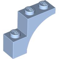 Brick Arch 1 x 3 x 2, Straight End (5850)