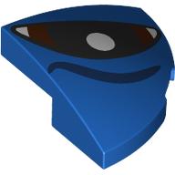 Brick Round Corner, Curved 2 x 2 x 2/3 Quarter Circle with Black/Dark Brown Eye, White Pupil, Right print (5852pr0002)