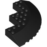 Brick Round Corner 10 x 10 with Slope 33° Edge, Axle Hole, Facet Cutout (58846)