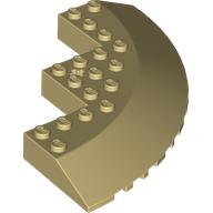 Brick Round Corner 10 x 10 with Slope 33° Edge, Axle Hole, Facet Cutout (58846)