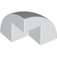 Brick Round Corner, Curved 2 x 2 x 1 2/3 Quarter Dome with 1 Cutout (5906)