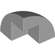 Brick Round Corner, Curved 2 x 2 x 1 2/3 Quarter Dome with 1 Cutout (5906)
