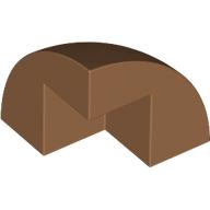 Brick Round Corner, Curved 2 x 2 x 1 2/3 Quarter Dome with 1 Cutout (5906)