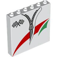 Panel 1 x 6 x 5 with Zipper, OCTAN Logo print (59349pr0032)