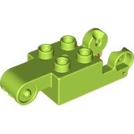 Duplo Brick 2 x 4 with 4 Studs and Hinge Male and Female (5938)