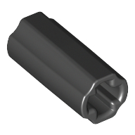 Technic Axle Connector Smooth [with x Hole + Orientation] (59443)