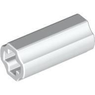 Technic Axle Connector Smooth [with x Hole + Orientation] (59443)